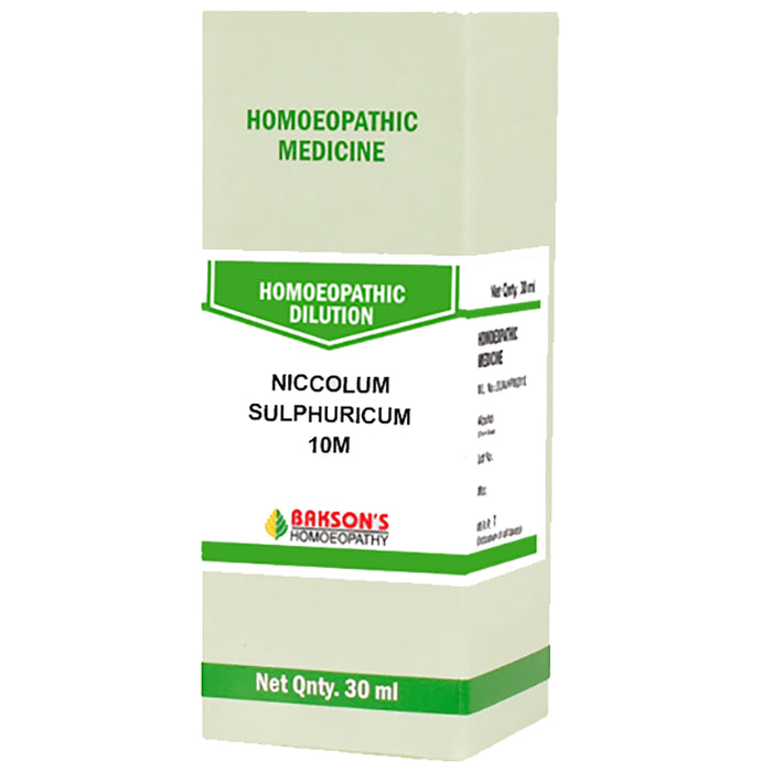 Bakson's Homeopathy Niccolum Sulphuricum Dilution 10M - Classic Derma