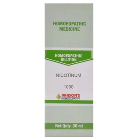 Bakson's Homeopathy Nicotinum Dilution 1000 CH - Classic Derma