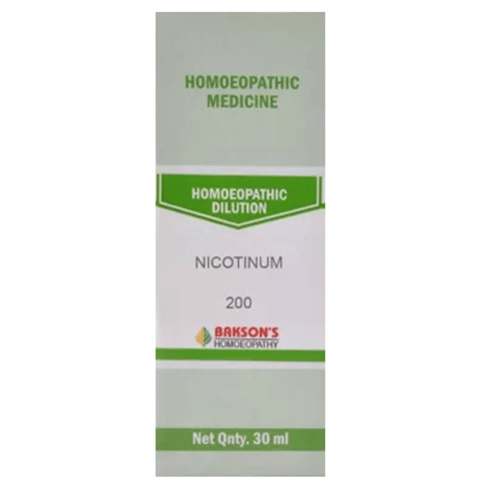 Bakson's Homeopathy Nicotinum Dilution 200 - Classic Derma