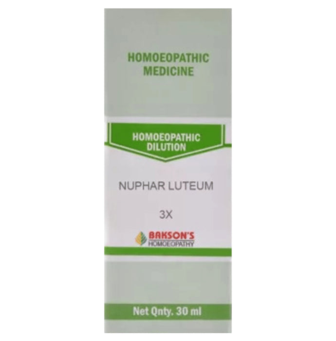 Bakson's Homeopathy Nuphar Luteum Dilution 3X - Classic Derma
