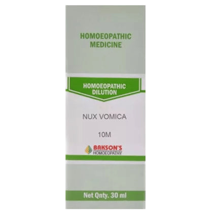 Bakson's Homeopathy Nux Vomica Dilution 10M - Classic Derma
