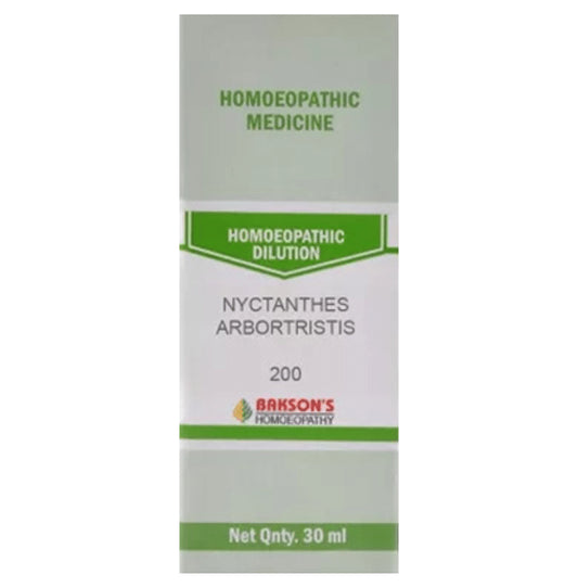 Bakson's Homeopathy Nyctanthes Arbortristis Dilution 200 - Classic Derma