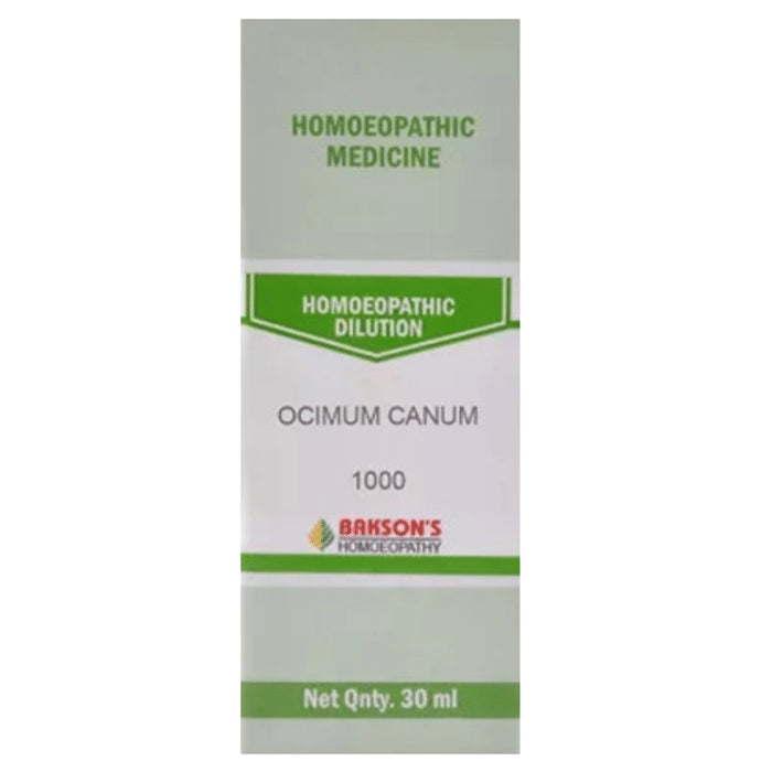 Bakson's Homeopathy Ocimum Canum Dilution 1000 CH - Classic Derma