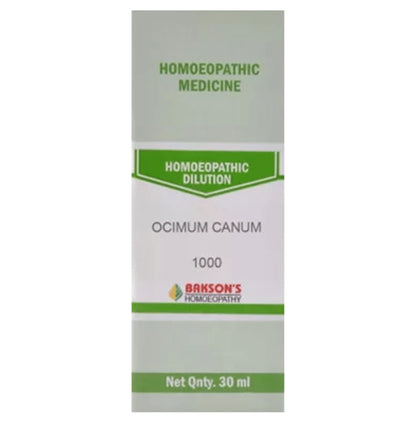 Bakson's Homeopathy Ocimum Canum Dilution 1000 CH - Classic Derma
