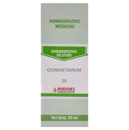 Bakson's Homeopathy Ocimum Canum Dilution 30 - Classic Derma