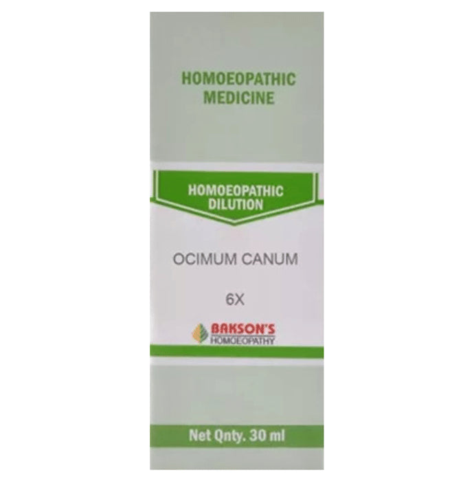 Bakson's Homeopathy Ocimum Canum Dilution 6X - Classic Derma