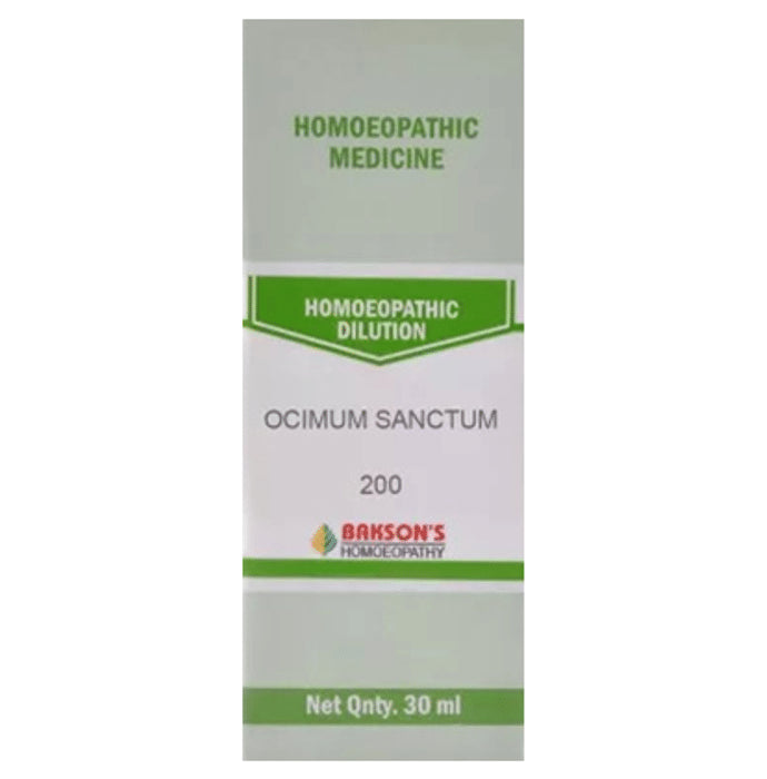 Bakson's Homeopathy Ocimum Sanctum Dilution 200 - Classic Derma