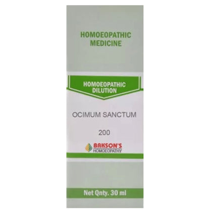 Bakson's Homeopathy Ocimum Sanctum Dilution 200 - Classic Derma