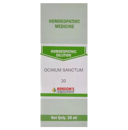 Bakson's Homeopathy Ocimum Sanctum Dilution 30 - Classic Derma