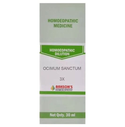 Bakson's Homeopathy Ocimum Sanctum Dilution 3X - Classic Derma