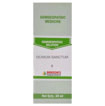 Bakson's Homeopathy Ocimum Sanctum Dilution 6 CH - Classic Derma