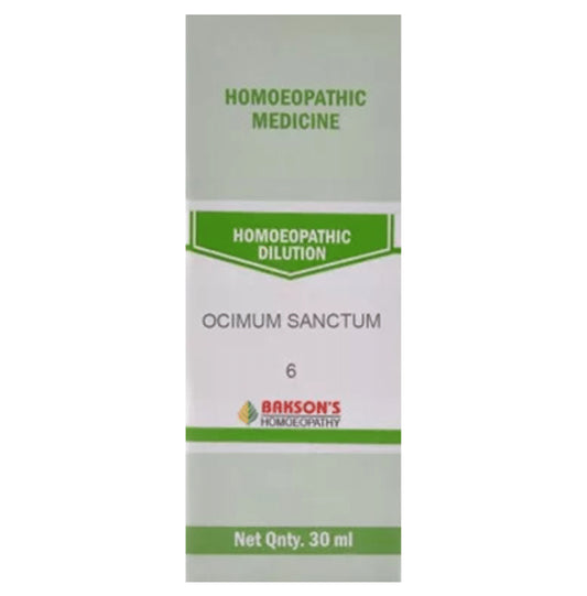 Bakson's Homeopathy Ocimum Sanctum Dilution 6 CH - Classic Derma