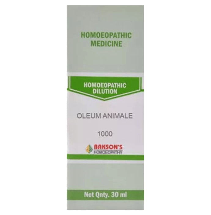 Bakson's Homeopathy Oleum Animale Dilution 1000 CH - Classic Derma