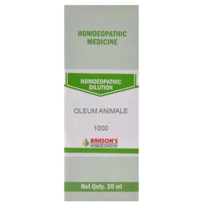 Bakson's Homeopathy Oleum Animale Dilution 1000 CH - Classic Derma
