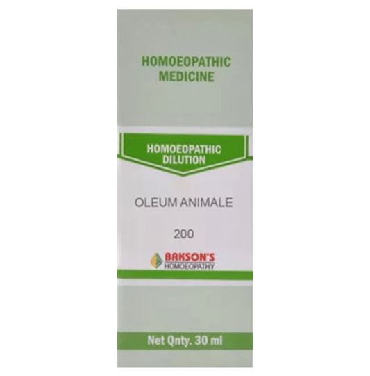 Bakson's Homeopathy Oleum Animale Dilution 200 - Classic Derma