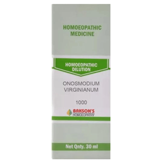 Bakson's Homeopathy Onosmodium Virginianum Dilution 1000 CH - Classic Derma