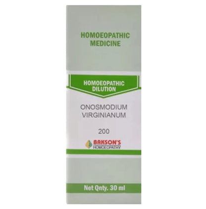 Bakson's Homeopathy Onosmodium Virginianum Dilution 200 - Classic Derma