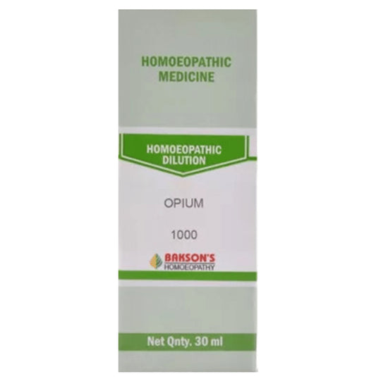 Bakson's Homeopathy Opium Dilution 1000 CH - Classic Derma