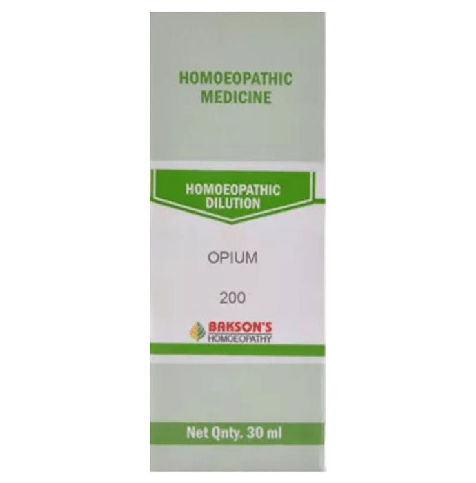 Bakson's Homeopathy Opium Dilution 200 - Classic Derma