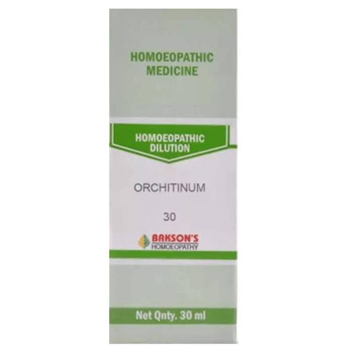 Bakson's Homeopathy Orchitinum Dilution 30 - Classic Derma