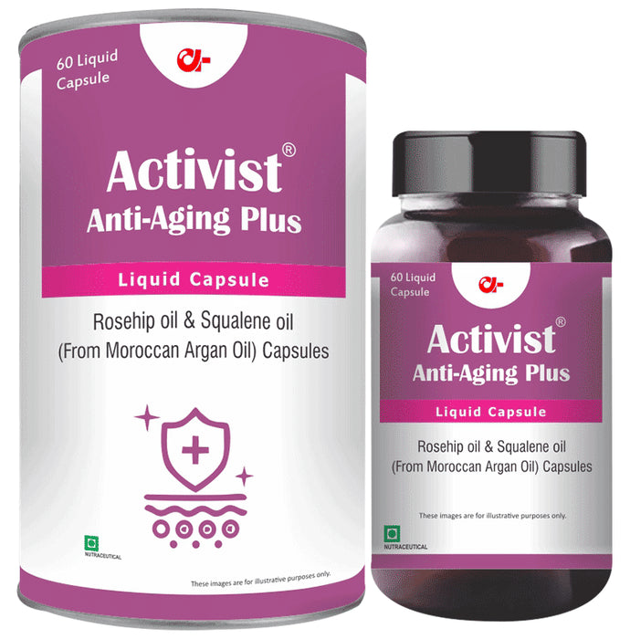 Activist Anti-Aging Plus Liquid Rosehip & Moroccan Argan Oil Capsule - Classic Derma