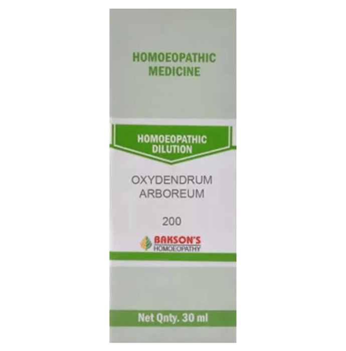 Bakson's Homeopathy Oxydendrum Arboreum Dilution 200 - Classic Derma