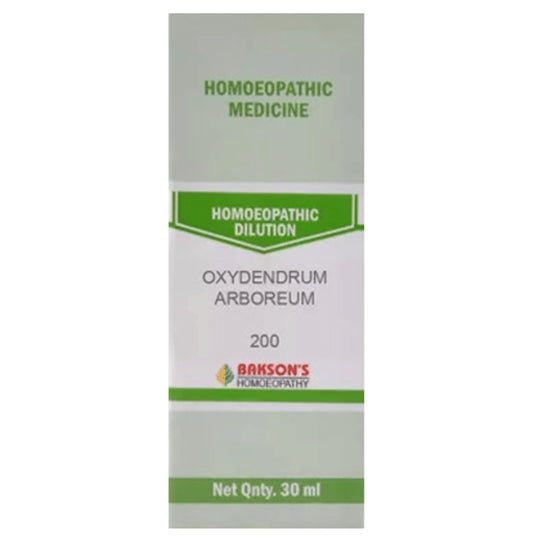 Bakson's Homeopathy Oxydendrum Arboreum Dilution 200 - Classic Derma