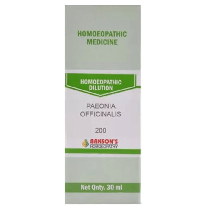 Bakson's Homeopathy Paeonia Officinalis Dilution 200 - Classic Derma