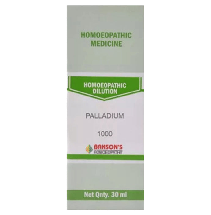 Bakson's Homeopathy Palladium Dilution 1000 CH - Classic Derma