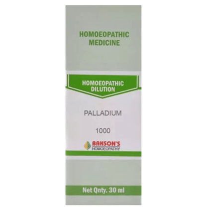 Bakson's Homeopathy Palladium Dilution 1000 CH - Classic Derma