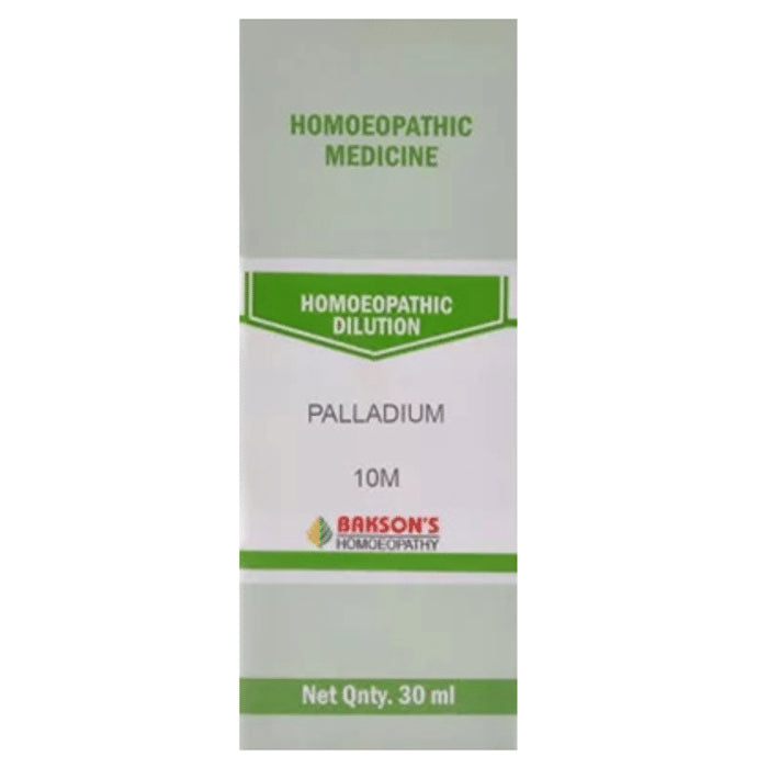 Bakson's Homeopathy Palladium Dilution 10M - Classic Derma