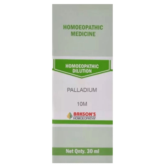 Bakson's Homeopathy Palladium Dilution 10M - Classic Derma