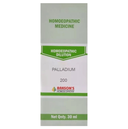 Bakson's Homeopathy Palladium Dilution 200 - Classic Derma