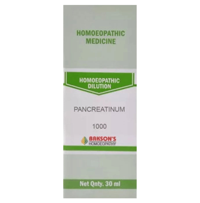 Bakson's Homeopathy Pancreatinum Dilution 1000 CH - Classic Derma