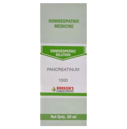Bakson's Homeopathy Pancreatinum Dilution 1000 CH - Classic Derma