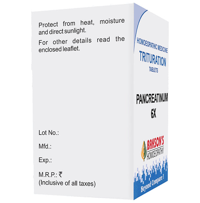 Bakson's Homeopathy Pancreatinum Trituration Tablet 6X