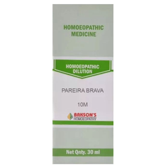 Bakson's Homeopathy Pareira Brava Dilution 10M - Classic Derma