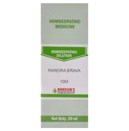 Bakson's Homeopathy Pareira Brava Dilution 10M - Classic Derma