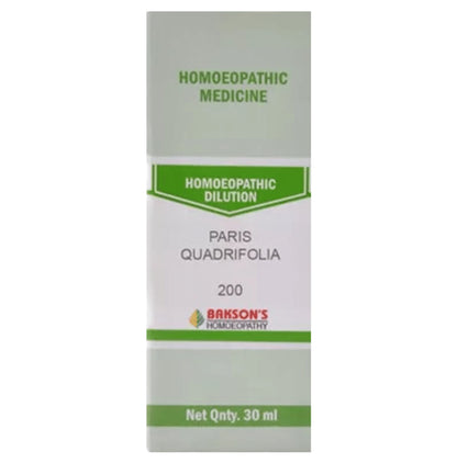 Bakson's Homeopathy Paris Quadrifolia Dilution 200 - Classic Derma