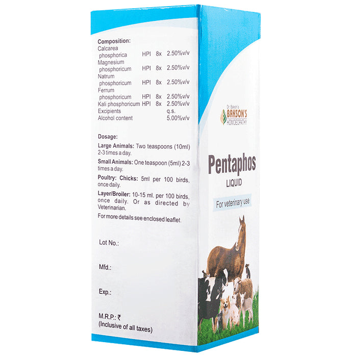 Bakson's Homeopathy Pentaphos Liquid for Veterinary Use