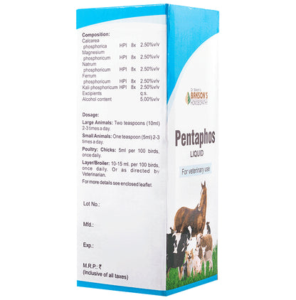 Bakson's Homeopathy Pentaphos Liquid for Veterinary Use