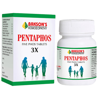 Bakson's Homeopathy Pentaphos Tablet 3X - Classic Derma