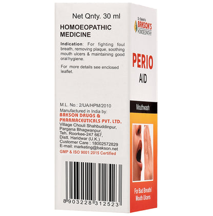 Bakson's Homeopathy Perio Aid Mouth Wash