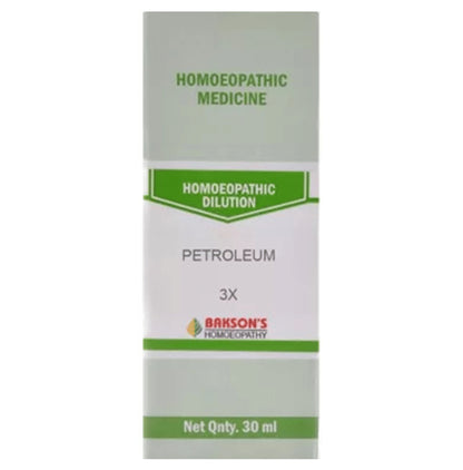 Bakson's Homeopathy Petroleum Dilution 3X - Classic Derma