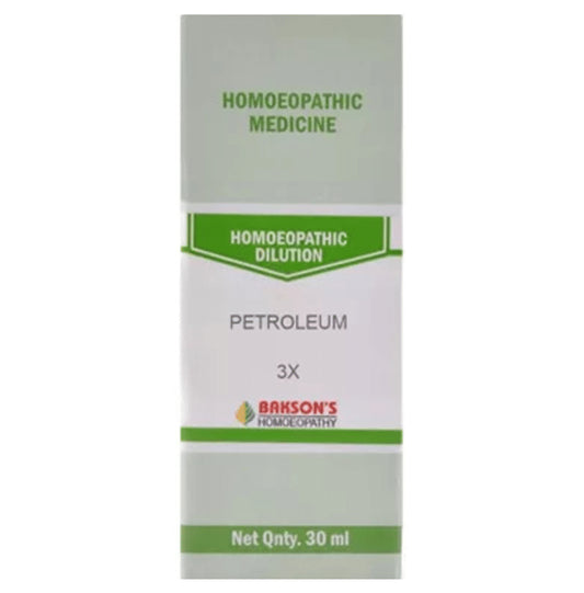 Bakson's Homeopathy Petroleum Dilution 3X - Classic Derma