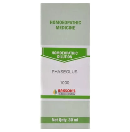 Bakson's Homeopathy Phaseolus Dilution 1000 CH - Classic Derma