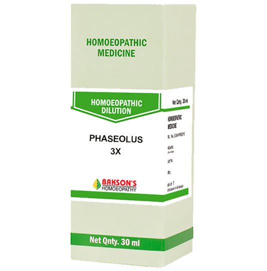 Bakson's Homeopathy Phaseolus Dilution 3X - Classic Derma