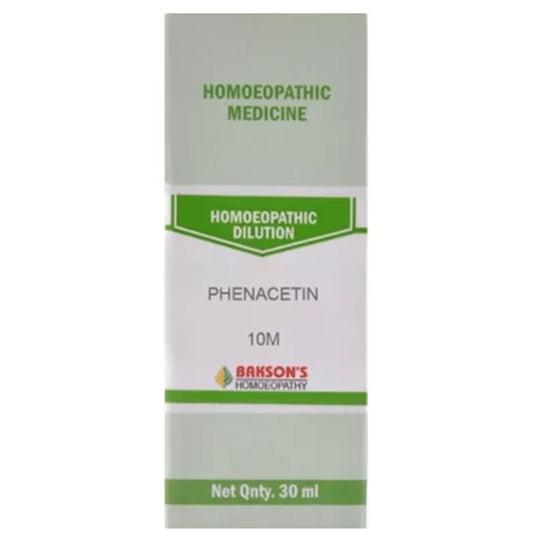 Bakson's Homeopathy Phenacetin Dilution 10M - Classic Derma