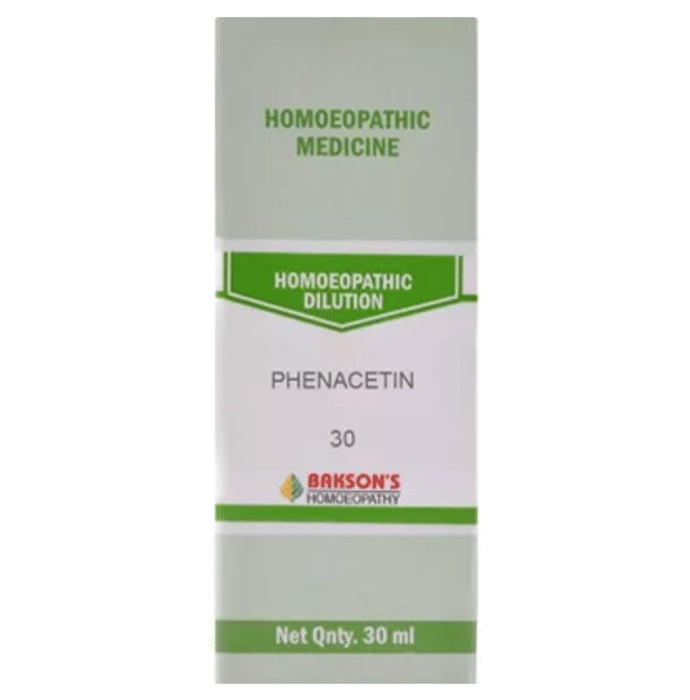 Bakson's Homeopathy Phenacetin Dilution 30 - Classic Derma