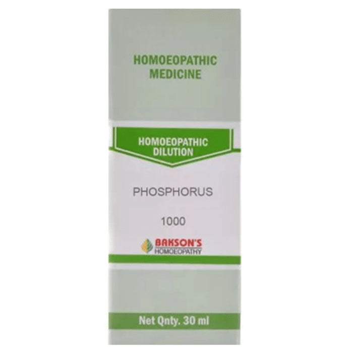 Bakson's Homeopathy Phosphorus Dilution 1000 CH - Classic Derma